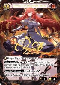Inzali, Unshackled Blaze (CSR) - Grand Archive TCG Supporter Pack 3 trading card