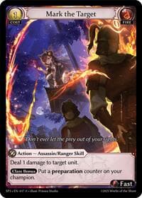 Mark the Target - Grand Archive TCG Supporter Pack 3 trading card