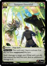 Tempest Downfall - Grand Archive TCG Supporter Pack 3 trading card