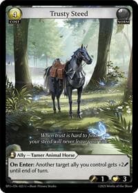 Trusty Steed - Grand Archive TCG Supporter Pack 3 trading card
