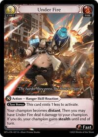 Under Fire - Grand Archive TCG Supporter Pack 3 trading card