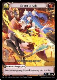 Spurn to Ash - Grand Archive TCG Promotional Cards trading card