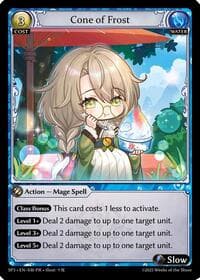 Cone of Frost (030) - Grand Archive TCG Supporter Pack 3 trading card