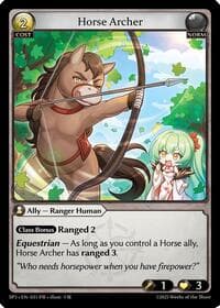 Horse Archer - Grand Archive TCG Supporter Pack 3 trading card