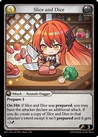 Slice and Dice (032) - Grand Archive TCG Supporter Pack 3 trading card