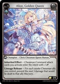 Alice, Golden Queen - Grand Archive TCG Distorted Reflections trading card