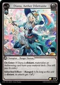 Diana, Aether Dilettante - Grand Archive TCG Distorted Reflections trading card
