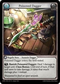 Poisoned Dagger - Grand Archive TCG Distorted Reflections trading card