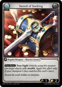Sword of Seeking - Grand Archive TCG Distorted Reflections trading card