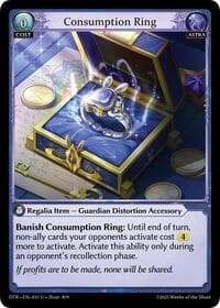 Consumption Ring - Grand Archive TCG Distorted Reflections trading card