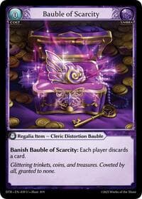 Bauble of Scarcity - Grand Archive TCG Distorted Reflections trading card