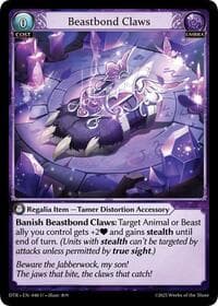 Beastbond Claws - Grand Archive TCG Distorted Reflections trading card