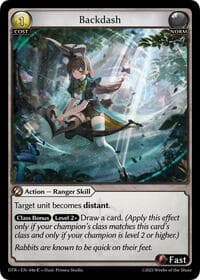 Backdash - Grand Archive TCG Distorted Reflections trading card