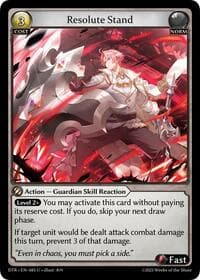 Resolute Stand - Grand Archive TCG Distorted Reflections trading card