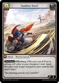 Sudden Steel - Grand Archive TCG Distorted Reflections trading card