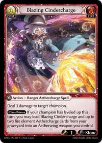 Blazing Cindercharge - Grand Archive TCG Distorted Reflections trading card