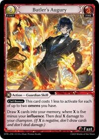 Butler's Augury - Grand Archive TCG Distorted Reflections trading card