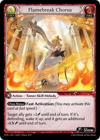 Flamebreak Chorus - Grand Archive TCG Distorted Reflections trading card