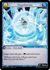 Hypothermia - Grand Archive TCG Distorted Reflections trading card