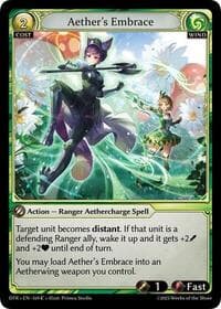 Aether's Embrace - Grand Archive TCG Distorted Reflections trading card