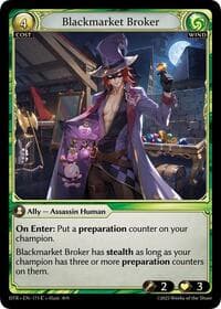 Blackmarket Broker - Grand Archive TCG Distorted Reflections trading card