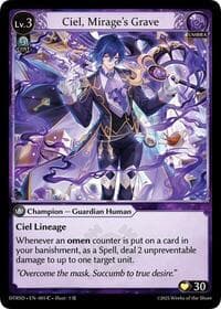Ciel, Mirage's Grave - Grand Archive TCG Distorted Reflections Starter Decks trading card