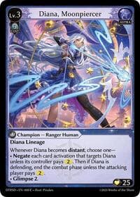 Diana, Moonpiercer - Grand Archive TCG Distorted Reflections Starter Decks trading card