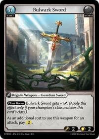 Bulwark Sword - Grand Archive TCG Distorted Reflections Starter Decks trading card