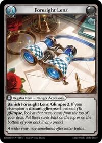 Foresight Lens - Grand Archive TCG Distorted Reflections Starter Decks trading card