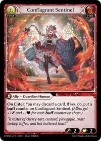 Conflagrant Sentinel - Grand Archive TCG Distorted Reflections Starter Decks trading card