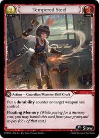 Tempered Steel - Grand Archive TCG Distorted Reflections Starter Decks trading card