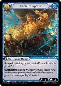 Corsair Captain - Grand Archive TCG Distorted Reflections Starter Decks trading card