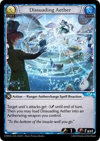 Dissuading Aether - Grand Archive TCG Distorted Reflections Starter Decks trading card