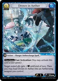 Drown in Aether - Grand Archive TCG Distorted Reflections Starter Decks trading card