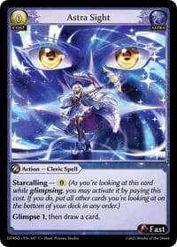 Astra Sight - Grand Archive TCG Distorted Reflections Starter Decks trading card