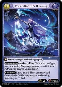 Constellation's Blessing - Grand Archive TCG Distorted Reflections Starter Decks trading card