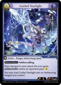 Guided Starlight - Grand Archive TCG Distorted Reflections Starter Decks trading card