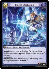 Poised Occlusion - Grand Archive TCG Distorted Reflections Starter Decks trading card
