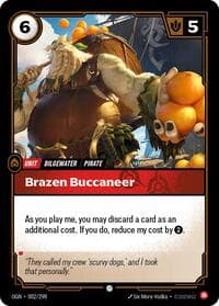 Brazen Buccaneer - Riftbound: League of Legends Trading Card Game Origins trading card