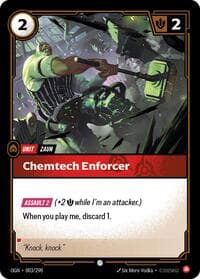 Chemtech Enforcer - Riftbound: League of Legends Trading Card Game Origins trading card