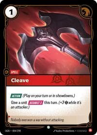 Cleave - Riftbound: League of Legends Trading Card Game Origins trading card
