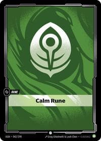 Calm Rune - Riftbound: League of Legends Trading Card Game Origins trading card