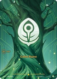 Calm Rune (Alternate Art) - Riftbound: League of Legends Trading Card Game Origins trading card