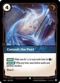 Consult the Past - Riftbound: League of Legends Trading Card Game Origins trading card
