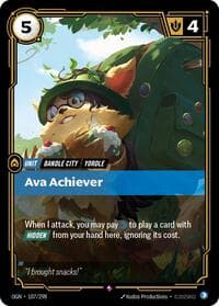 Ava Achiever - Riftbound: League of Legends Trading Card Game Origins trading card