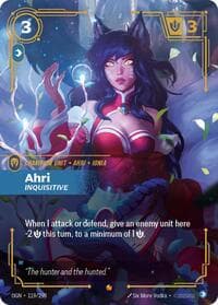 Ahri - Inquisitive - Riftbound: League of Legends Trading Card Game Origins trading card