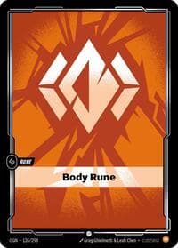 Body Rune - Riftbound: League of Legends Trading Card Game Origins trading card