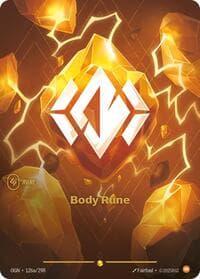 Body Rune (Alternate Art) - Riftbound: League of Legends Trading Card Game Origins trading card