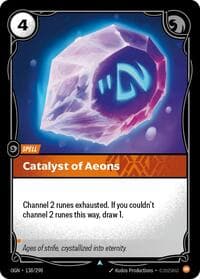 Catalyst of Aeons - Riftbound: League of Legends Trading Card Game Origins trading card