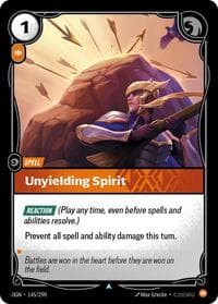 Unyielding Spirit - Riftbound: League of Legends Trading Card Game Origins trading card